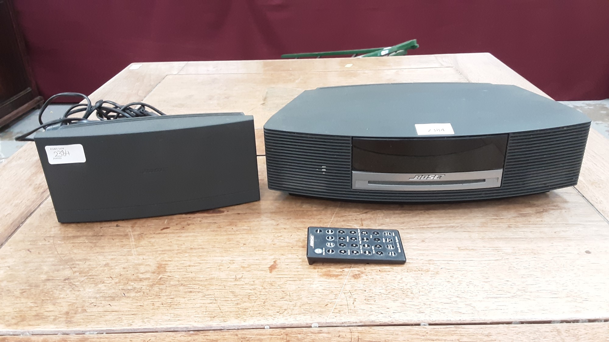 Lot 2384 - Bose Wave CD player, together with DAB