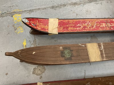 Lot 2694 - Collection of vintage skis and poles together with a small group of early 20th century skiing books
