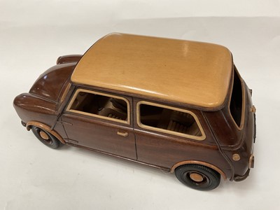 Lot 2698 - Scratch built wooden scale model of a mini