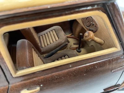 Lot 2698 - Scratch built wooden scale model of a mini