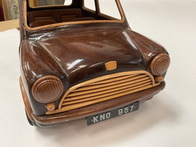 Lot 2698 - Scratch built wooden scale model of a mini
