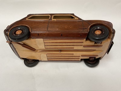 Lot 2698 - Scratch built wooden scale model of a mini