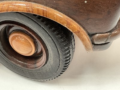 Lot 2698 - Scratch built wooden scale model of a mini