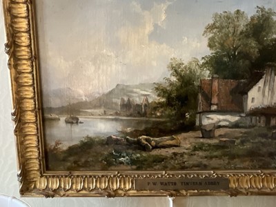 Lot 1052 - Frederick Waters Watts (1800-1870) oil on canvas ‘Tintern Abbey’ 30cm x 46cm
