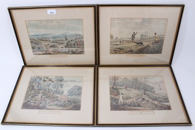 Lot 1005 - Collection of 19th century hand coloured engravings of hunting, sporting and racing scenes