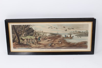 Lot 1005 - Collection of 19th century hand coloured engravings of hunting, sporting and racing scenes