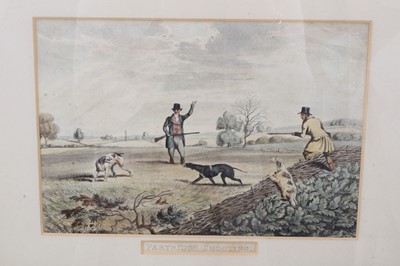 Lot 1005 - Collection of 19th century hand coloured engravings of hunting, sporting and racing scenes