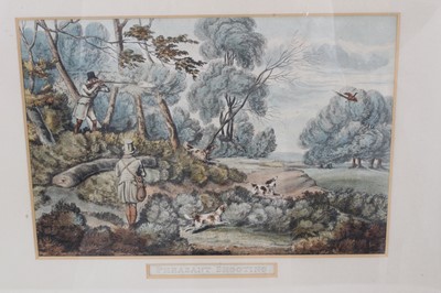 Lot 1005 - Collection of 19th century hand coloured engravings of hunting, sporting and racing scenes