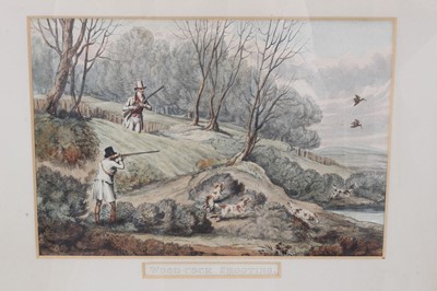 Lot 1005 - Collection of 19th century hand coloured engravings of hunting, sporting and racing scenes