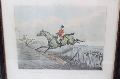 Lot 1005 - Collection of 19th century hand coloured engravings of hunting, sporting and racing scenes