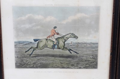 Lot 1005 - Collection of 19th century hand coloured engravings of hunting, sporting and racing scenes