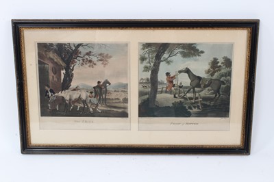 Lot 1005 - Collection of 19th century hand coloured engravings of hunting, sporting and racing scenes