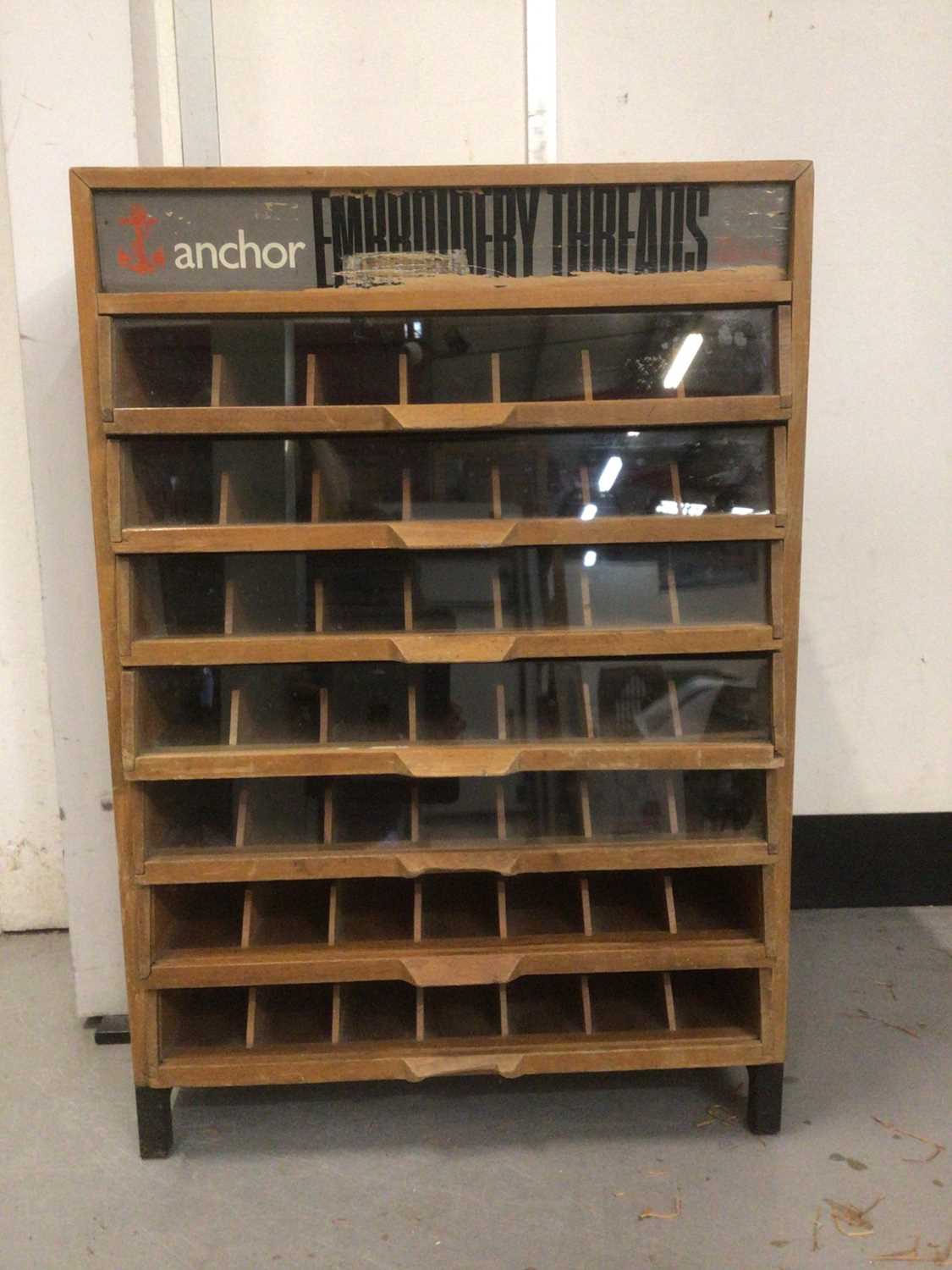 Lot 2247 - Anchor Embroidery Thread cabinet with seven