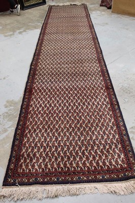 Lot 1524 - Large Tabriz runner approximately 528cm x 111cm