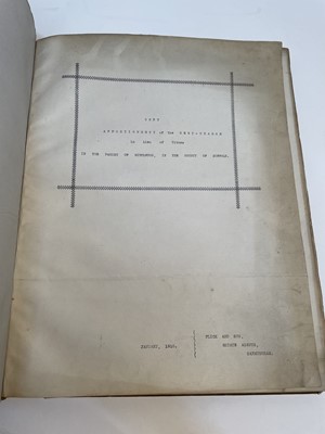 Lot 1287 - Middleton Suffolk tithe map and copy of the Tithe award