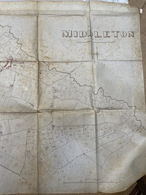 Lot 1287 - Middleton Suffolk tithe map and copy of the Tithe award