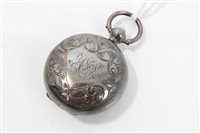 Lot 749 - Edwardian Silverer sovereign case with floral...