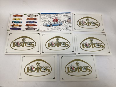 Lot 2098 - Collection of eight 1980’s Lotus Cars Official Christmas Cards (unused)