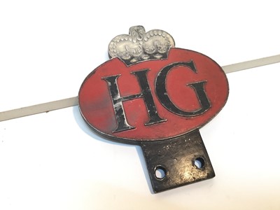 Lot 719 - Unusual Home Guard veterans car grill badge, 11 x 9.5cm