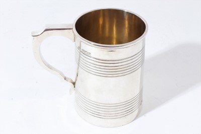 Lot 233 - Georgian style silver mug (London 1902)