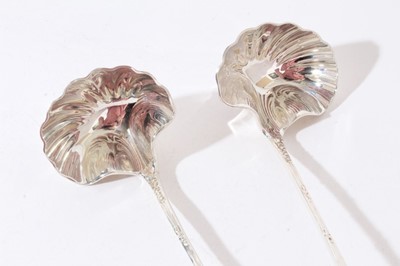 Lot 229 - Pair of American Sterling silver sauce ladles by Tiffany & Co