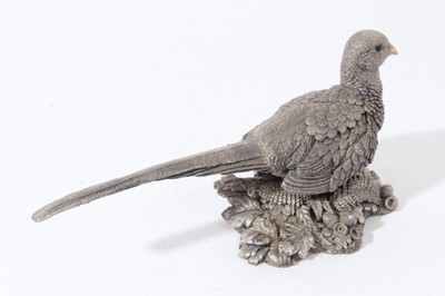 Lot 212 - Continental silver model of a pheasant