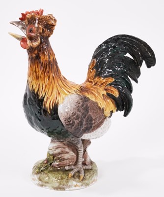 Lot 3 - Large Meissen figure of a cockerel, model no. 394