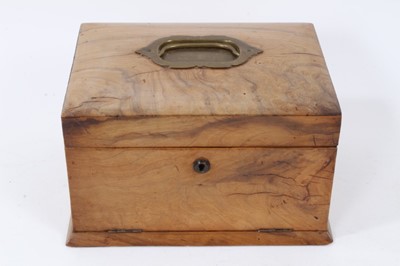 Lot 704 - Victorian walnut jewellery box