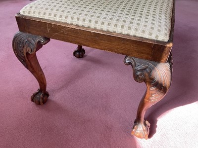 Lot 1338 - Queen Anne style beech stool