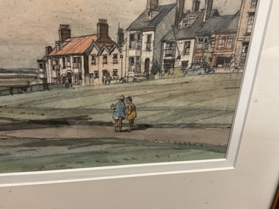 Lot 1073 - Frederick W Baldwin (1899-1984), pencil and watercolour - South Green, Southwold, 28 x 40cm