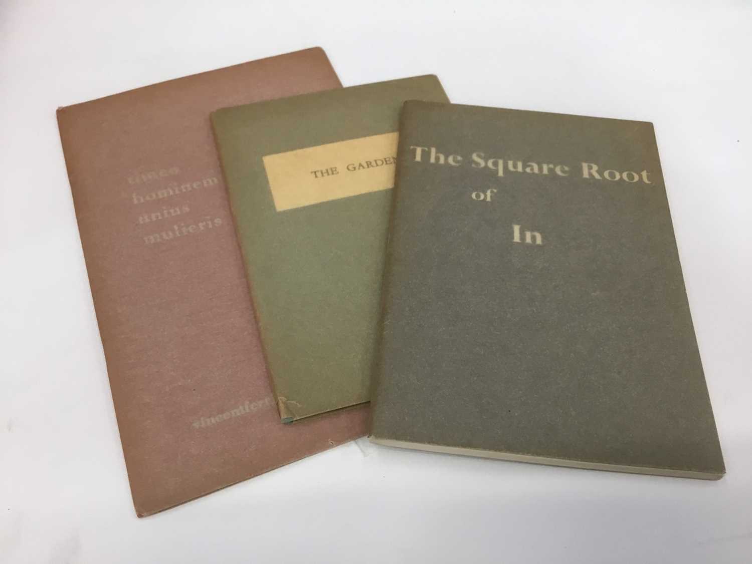 Lot 1795 - Vincent Ferrini - three Heuretic Press