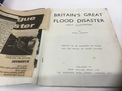 Lot 1796 - Britain's Great Flood Disaster by Hank Janson, together with Dr. Michael F. Connors - Dealing in Hate
