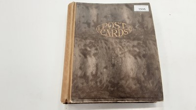 Lot 1535 - Postcards album containing real photographic including Salmon & Co. Sheffield, Cobham, Marlow (84)