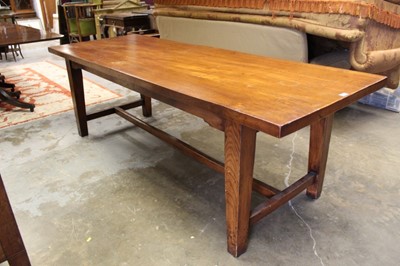 Lot 1419 - 19th century style elm refectory table