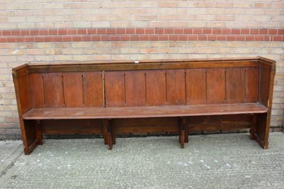 Lot 898 - Victorian pitch pine pew