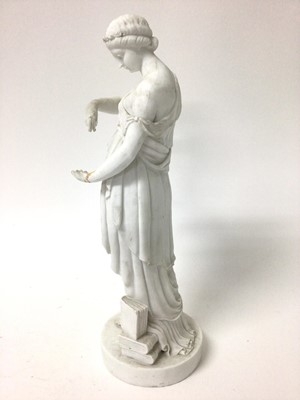 Lot 188 - Rare late 18th/early 19th century French biscuit porcelain figure of Uranie