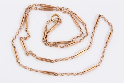 Lot 548 - Antique rose gold necklace