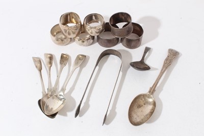 Lot 304 - Selection of miscellaneous 19th/20th century silver (various dates and makers)