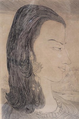 Lot 753 - Abdul Rahman Chughtai (1894-1975), etching