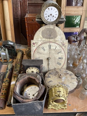 Lot 251 - Group of clocks and clock parts