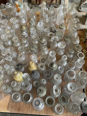 Lot 252 - Very large quantity of glass cruets, decanters and other glassware