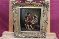 Lot 1096 - After Murillo, oil on metal panel - 'Spanish...