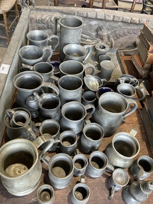 Lot 265 - Collection of antique pewter