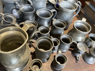 Lot 265 - Collection of antique pewter