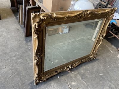Lot 272 - Large 19th century gilt picture frame, now as a mirror