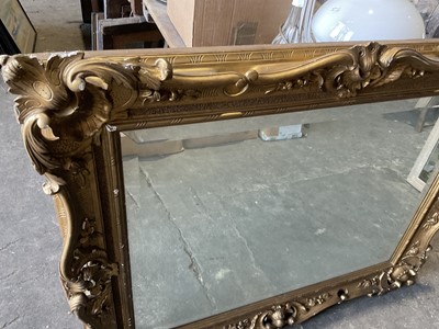 Lot 272 - Large 19th century gilt picture frame, now as a mirror