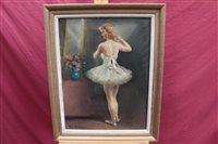 Lot 1097 - Leon Galand (1872 - 1960), oil on canvas - a...