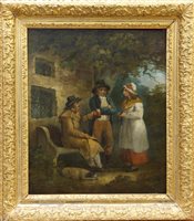 Lot 1102 - Follower of George Morland (1763 - 1804), oil...