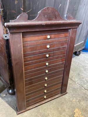 Lot 321 - Unusual 19th century wall mounted mahogany score board