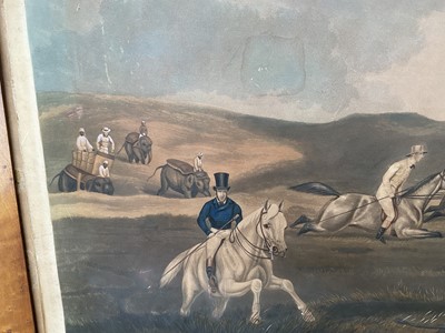 Lot 330 - Unusual early 19th century aquatint - Hog hunting